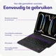 Buddi Zuna Apple iPad Air 13 (24/25/26) Hoes QWERTY Toetsenbord Book Case Zwart afbeelding 3