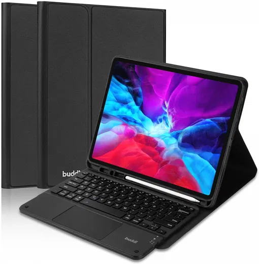 Buddi Zuna iPad Pro 13 (2024/2025) Hoes met QWERTY Toetsenbord Book Case Zwart afbeelding 2