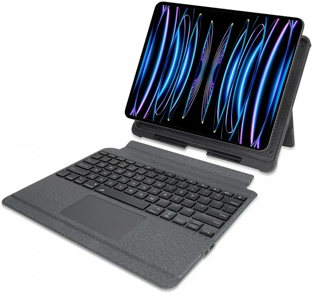 Buddi Thorn iPad Air 11 (24/25/26) Hoes met QWERTY Toetsenbord Book Case Zwart afbeelding 3