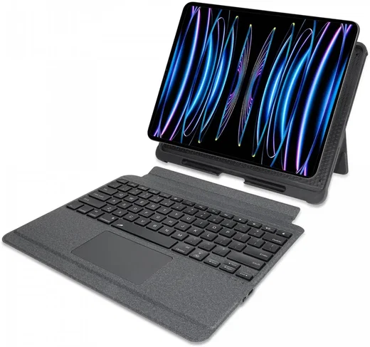 Buddi Thorn iPad Air 11 (24/25/26) Hoes met QWERTY Toetsenbord Book Case Zwart afbeelding 3