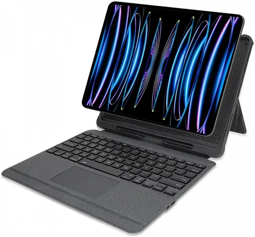 Buddi Thorn iPad Air 11 (24/25/26) Hoes met QWERTY Toetsenbord Book Case Zwart afbeelding 4
