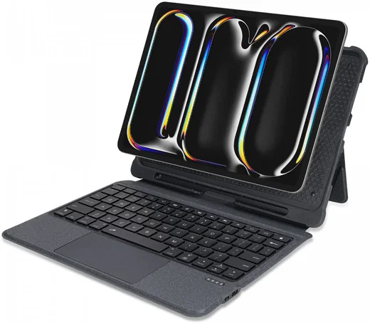 Buddi Thorn iPad Pro 11 (2024/2025) Hoes QWERTY Toetsenbord Book Case Zwart afbeelding 3