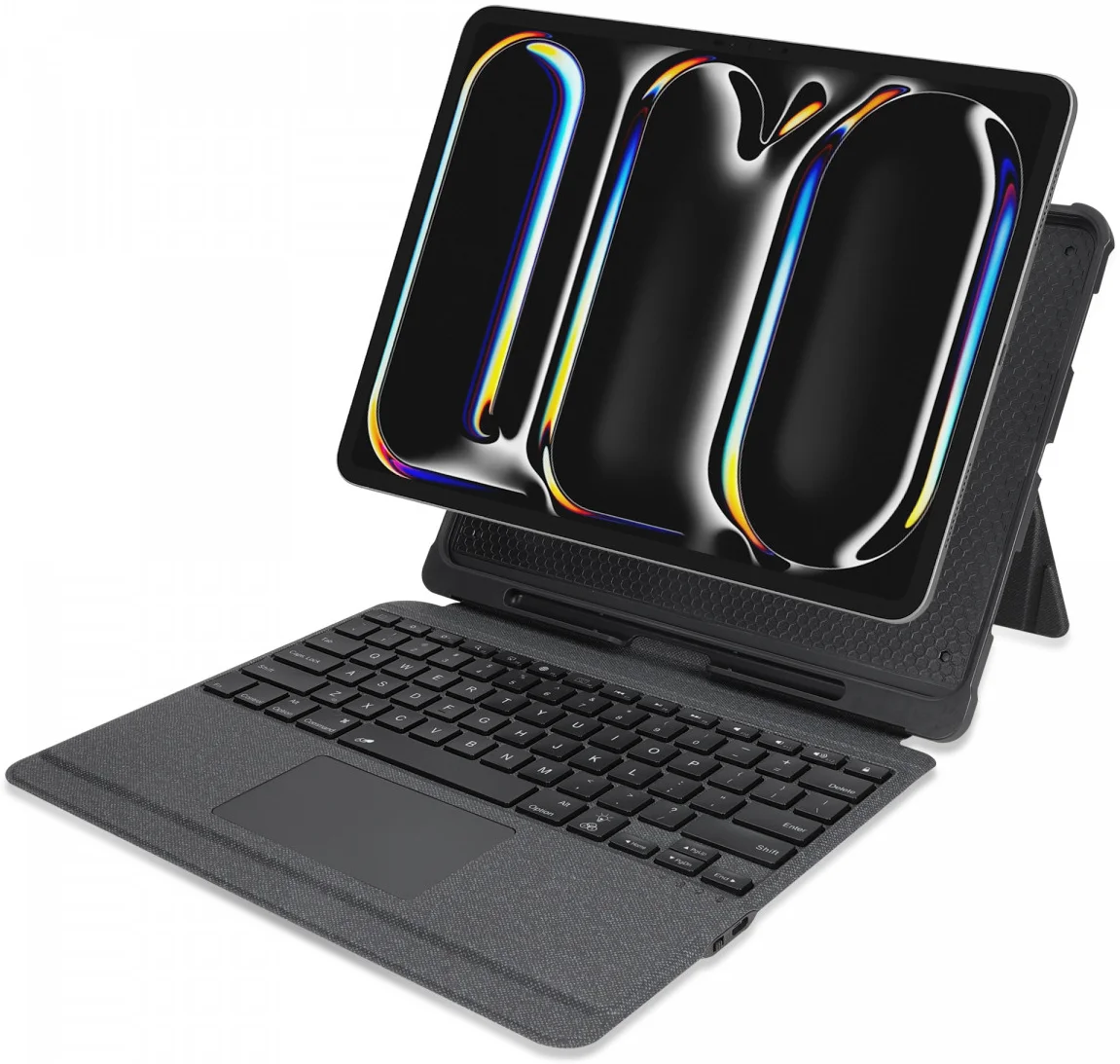 Buddi Thorn iPad Pro 13 (2024/2025) Hoes QWERTY Toetsenbord Book Case Zwart afbeelding 3