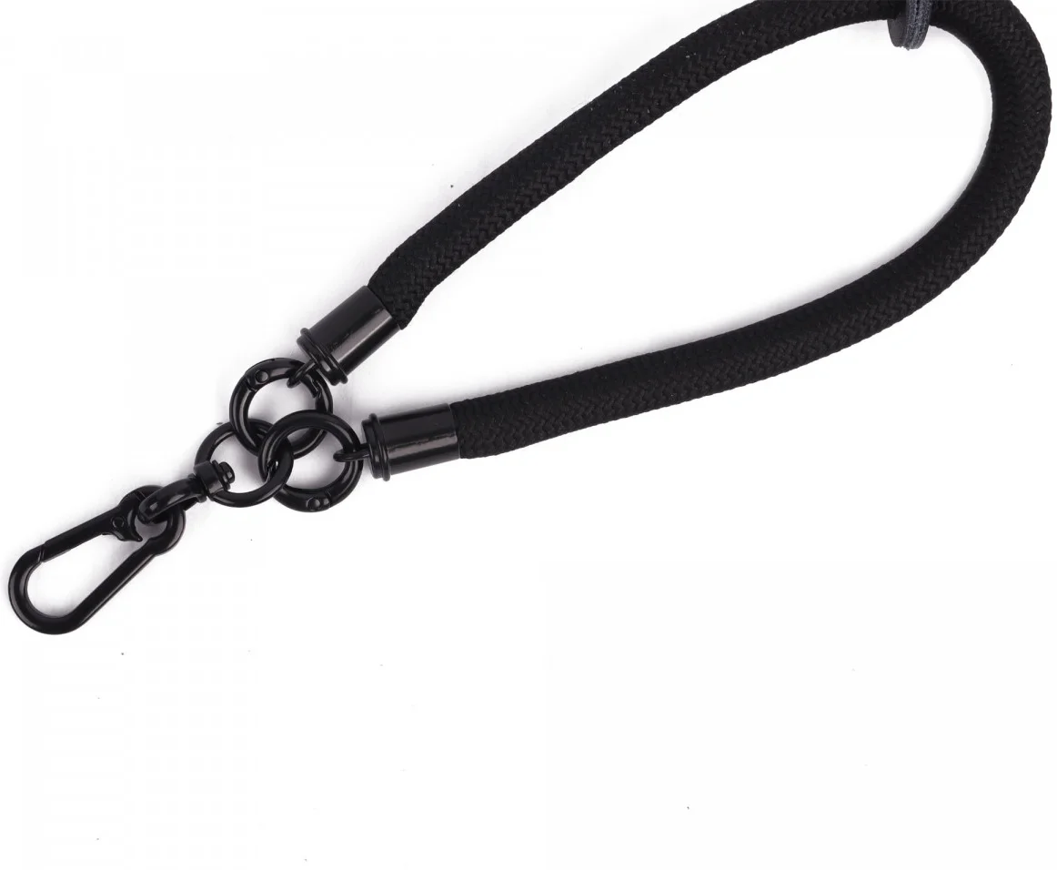 HappyCase Rhodos Stevig en Universeel Telefoonkoord / Polsbandje (30CM) Zwart afbeelding 9