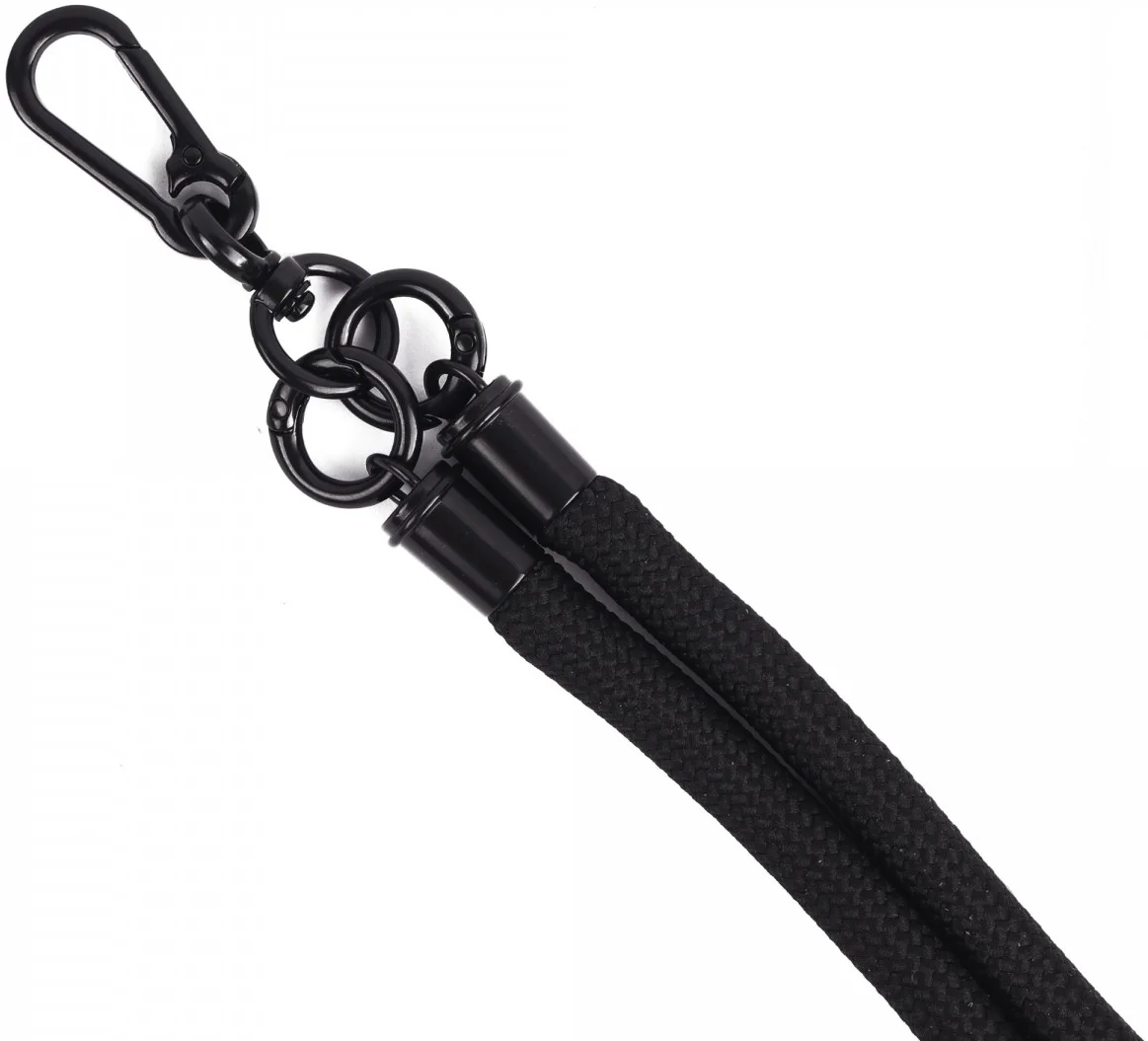 HappyCase Rhodos Stevig en Universeel Telefoonkoord / Polsbandje (30CM) Zwart afbeelding 14