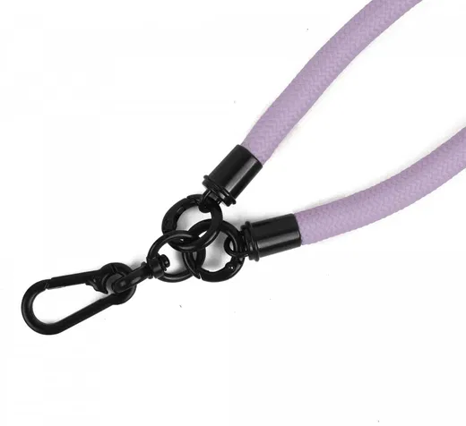 HappyCase Rhodos Stevig en Universeel Telefoonkoord / Polsbandje (30CM) Paars afbeelding 9