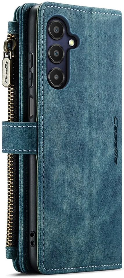 CaseMe C30 Samsung Galaxy A25 Hoesje Pasjeshouder Book Case Blauw afbeelding 11