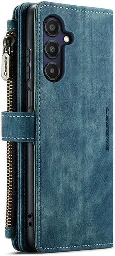 CaseMe C30 Samsung Galaxy A25 Hoesje Pasjeshouder Book Case Blauw afbeelding 11