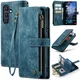 CaseMe C30 Samsung Galaxy A25 Hoesje Pasjeshouder Book Case Blauw afbeelding 2