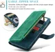 CaseMe C30 Samsung Galaxy A25 Hoesje Pasjeshouder Book Case Blauw afbeelding 3