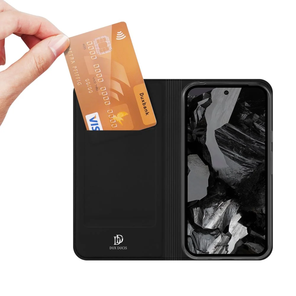 Dux Ducis Skin Pro Google Pixel 8a Hoesje Portemonnee Zwart afbeelding 2