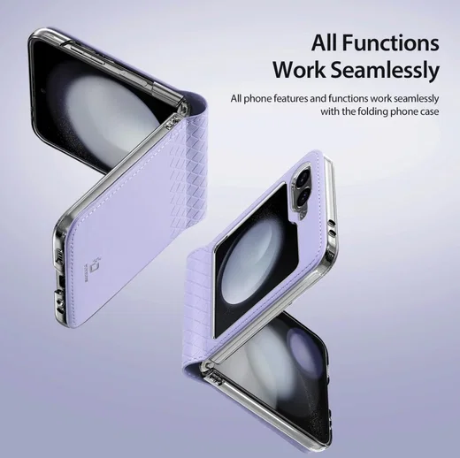 Dux Ducis Bril Samsung Galaxy Z Flip 6 Hoesje Back Cover Paars afbeelding 8