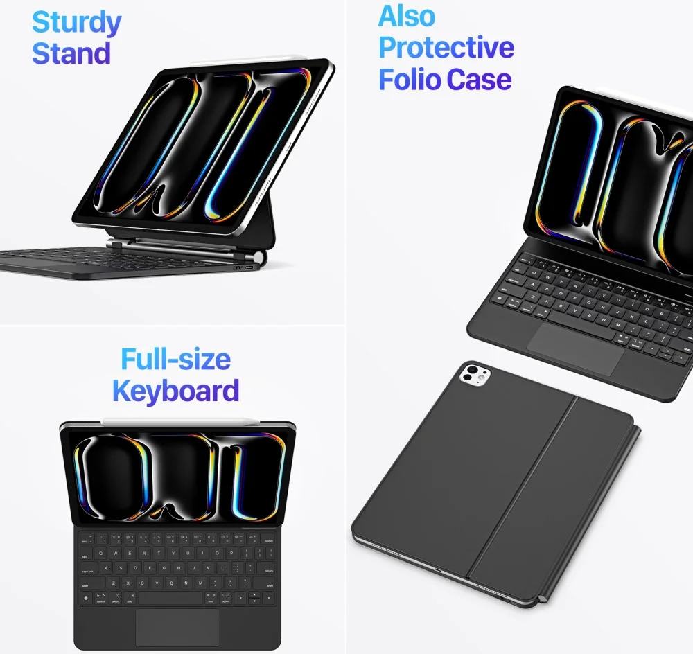 Dux Ducis iPad Pro 11 (2024/2025) Hoes Magnetisch Toetsenbord afbeelding 12