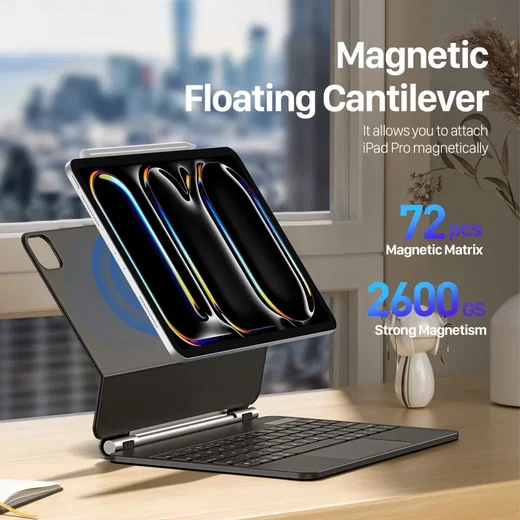 Dux Ducis iPad Pro 11 (2024/2025) Hoes Magnetisch Toetsenbord afbeelding 13