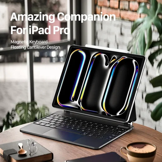 Dux Ducis iPad Pro 13 (2024/2025) Magnetische Toetsenbord Hoes afbeelding 11