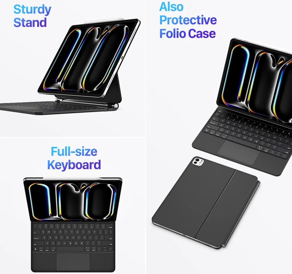 Dux Ducis iPad Pro 13 (2024/2025) Magnetische Toetsenbord Hoes afbeelding 13