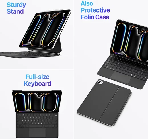 Dux Ducis iPad Pro 13 (2024/2025) Magnetische Toetsenbord Hoes afbeelding 13