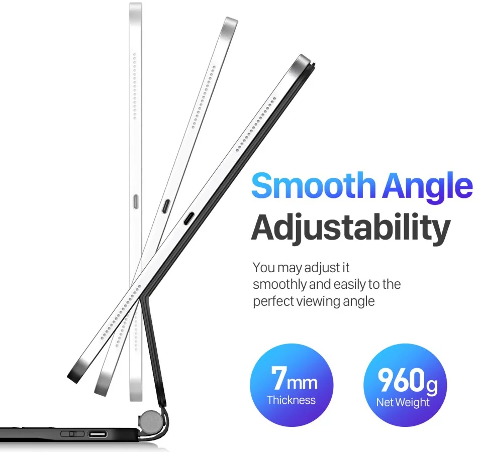 Dux Ducis iPad Pro 13 (2024/2025) Magnetische Toetsenbord Hoes afbeelding 15