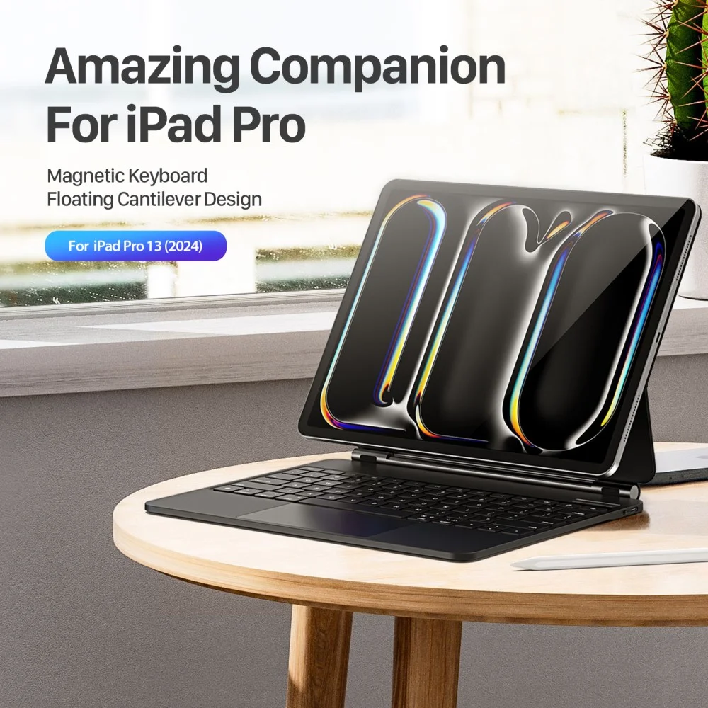 Dux Ducis iPad Pro 13 (2024/2025) Magnetische Toetsenbord Hoes afbeelding 9