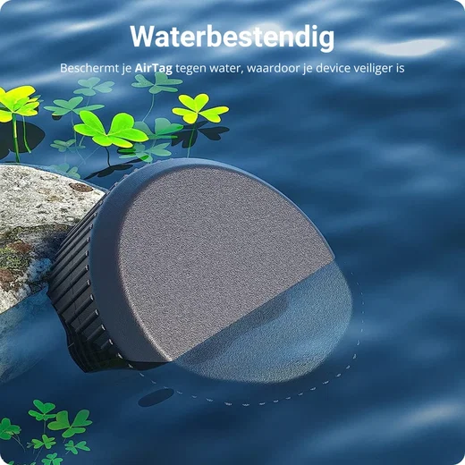(4 pack) Waterdichte AirTag Hoes met 3M Tape voor Plakken Zwart afbeelding 6