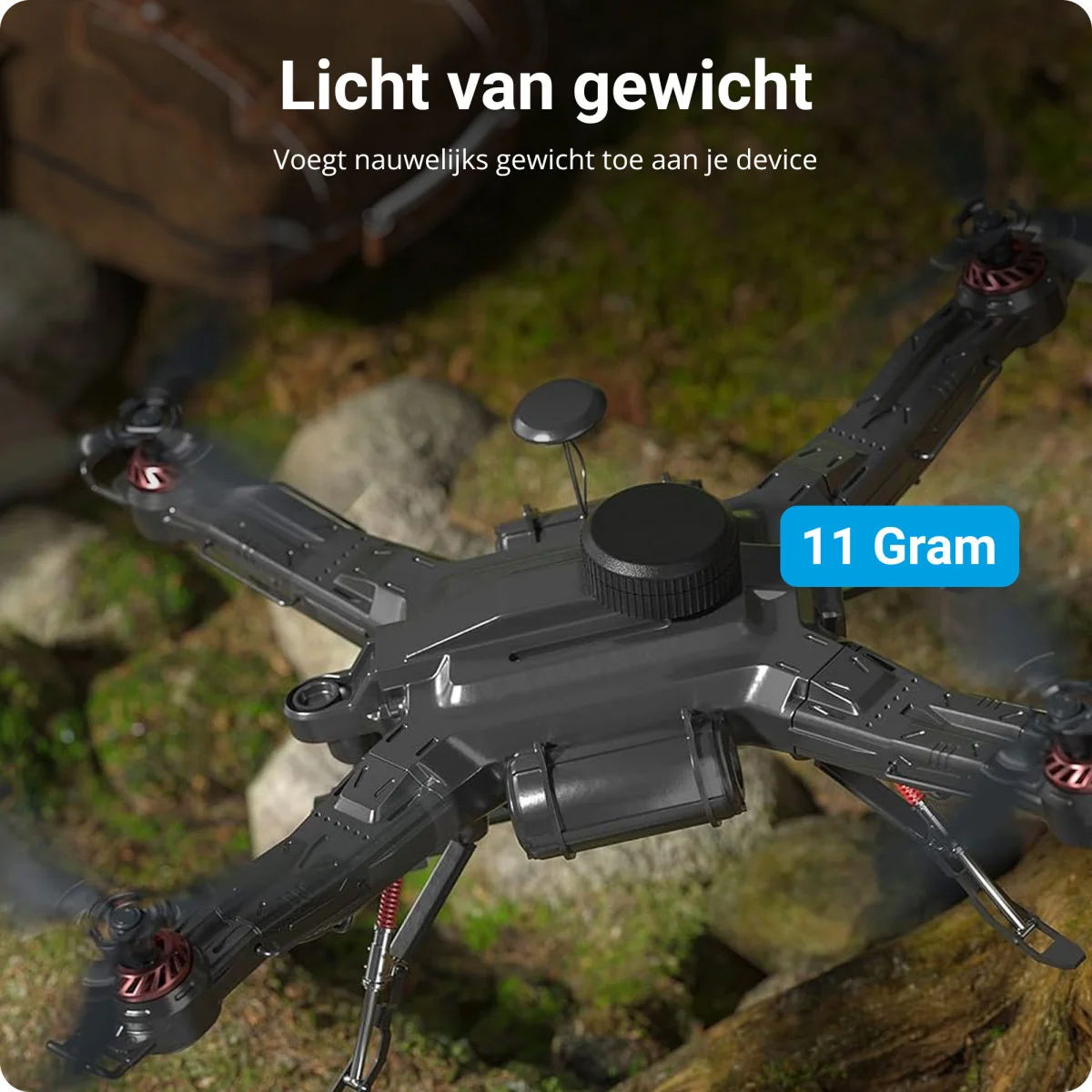 (1 pack) Waterdichte AirTag Hoes met 3M Tape voor Plakken Zwart afbeelding 3