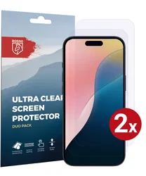 Rosso Apple iPhone 16 Plus Screen Protector Case Friendly Folie Duo Pack afbeelding