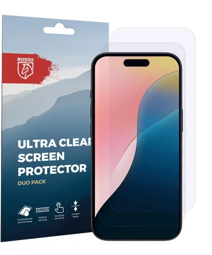 Rosso Apple iPhone 16 Plus Screen Protector Case Friendly Folie Duo Pack afbeelding 6
