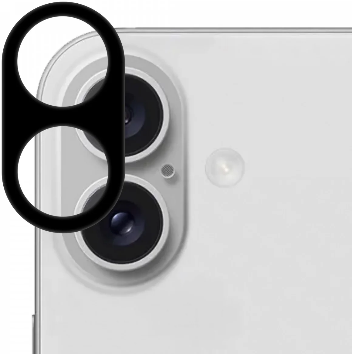 Rosso Apple iPhone 16 / 16 Plus Camera Lens Protector Zwart afbeelding 1