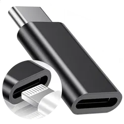 Lightning naar USB - C Adapter Zwart afbeelding