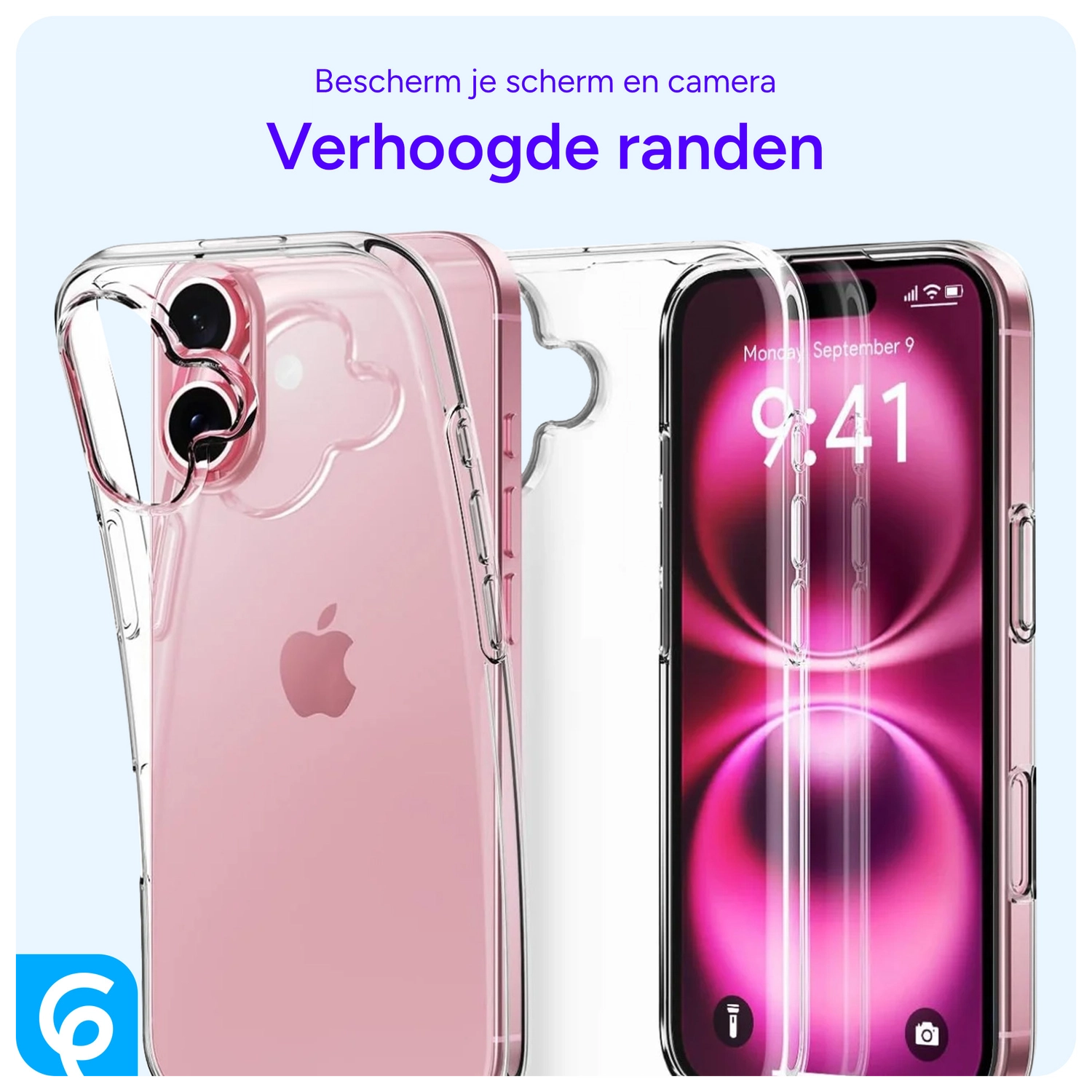 Apple iPhone 16 Hoesje Dun TPU Back Cover Transparant afbeelding 5