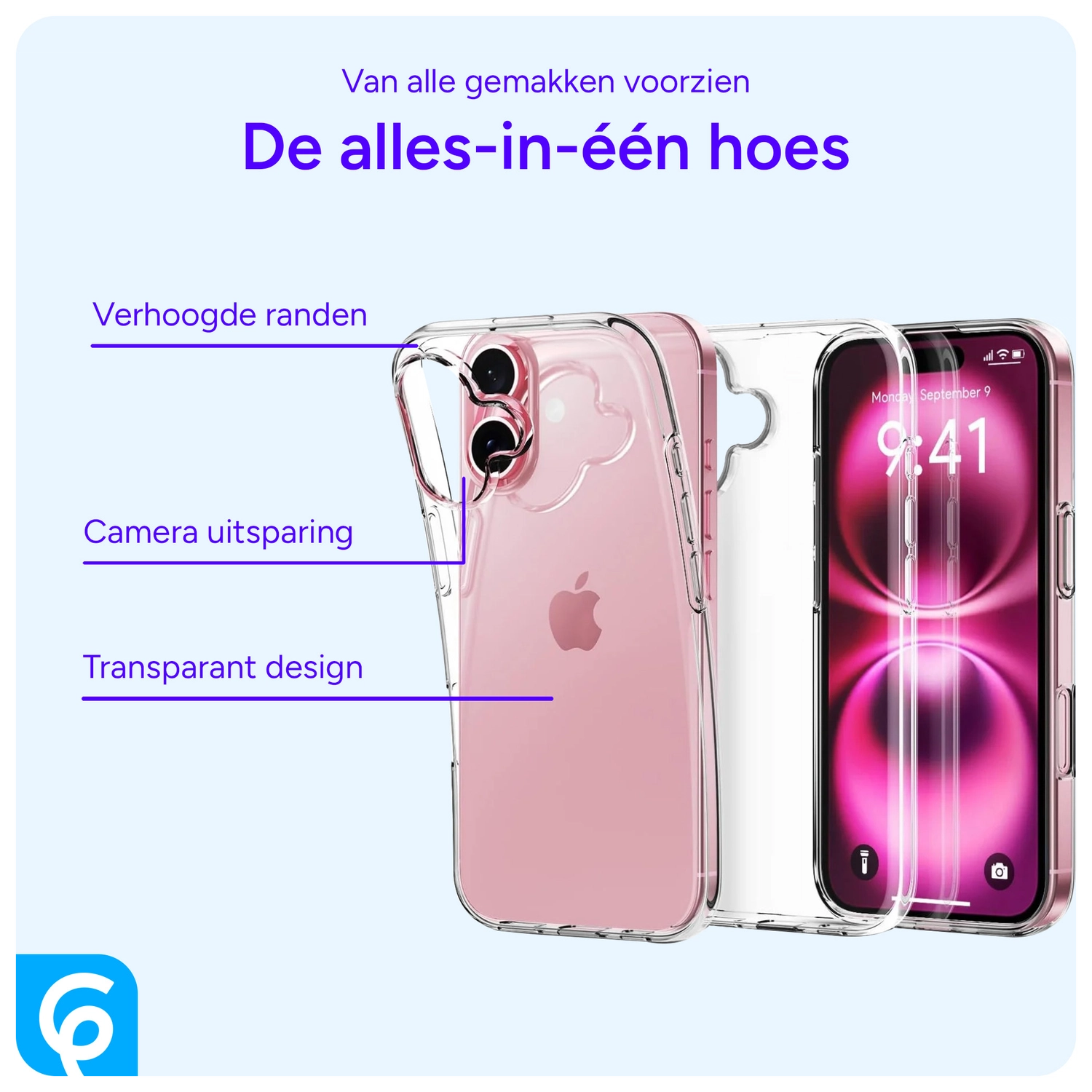 Apple iPhone 16 Hoesje Dun TPU Back Cover Transparant afbeelding 8
