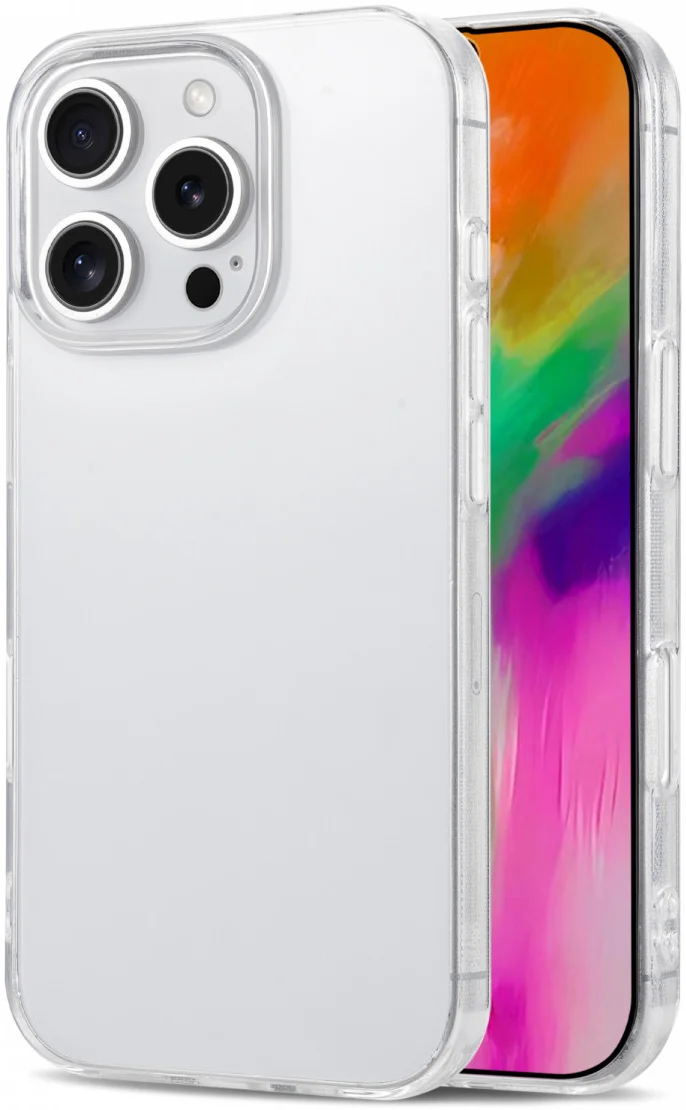 Apple iPhone 16 Pro Hoesje Dun TPU Back Cover Transparant afbeelding 8