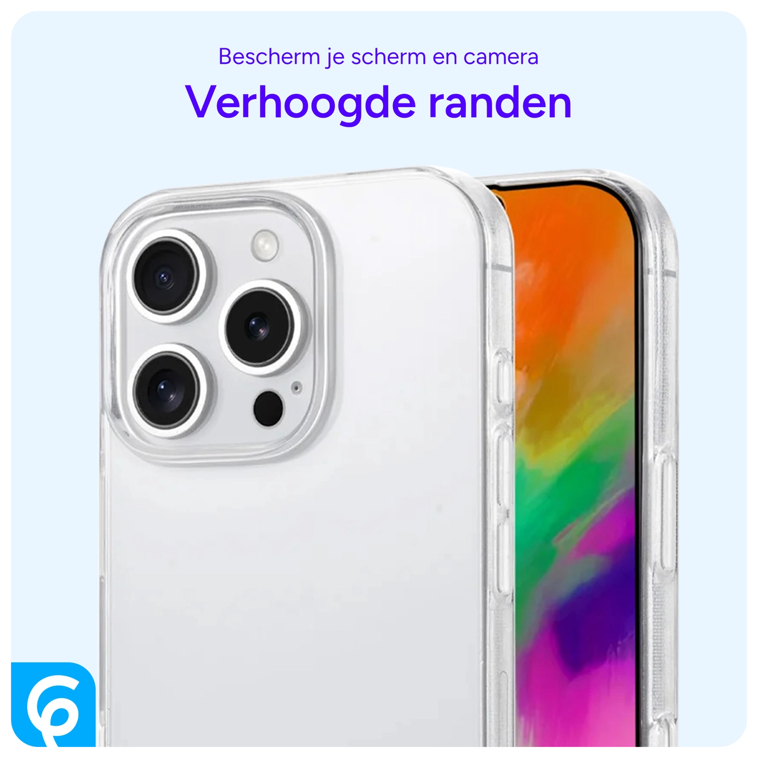 Apple iPhone 16 Pro Hoesje Dun TPU Back Cover Transparant afbeelding 5