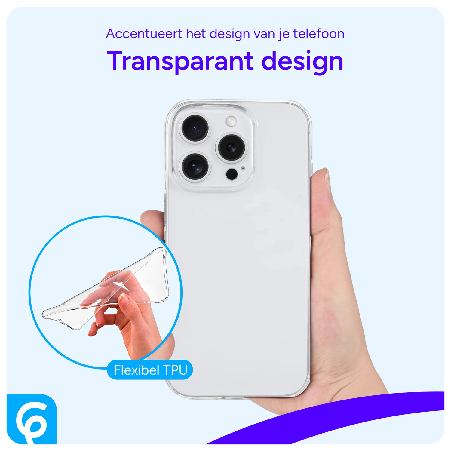 Apple iPhone 16 Pro Hoesje Dun TPU Back Cover Transparant afbeelding 6