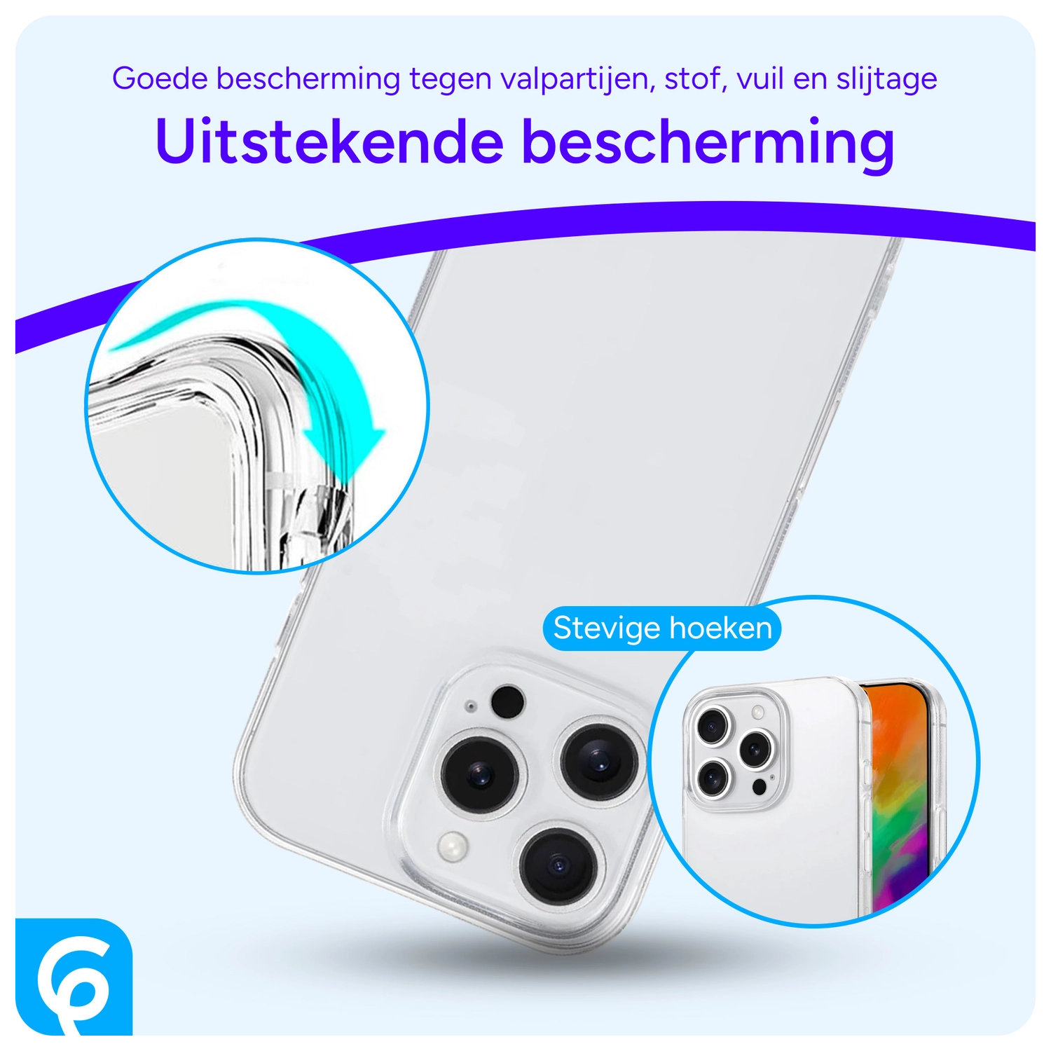 Apple iPhone 16 Pro Hoesje Dun TPU Back Cover Transparant afbeelding 2