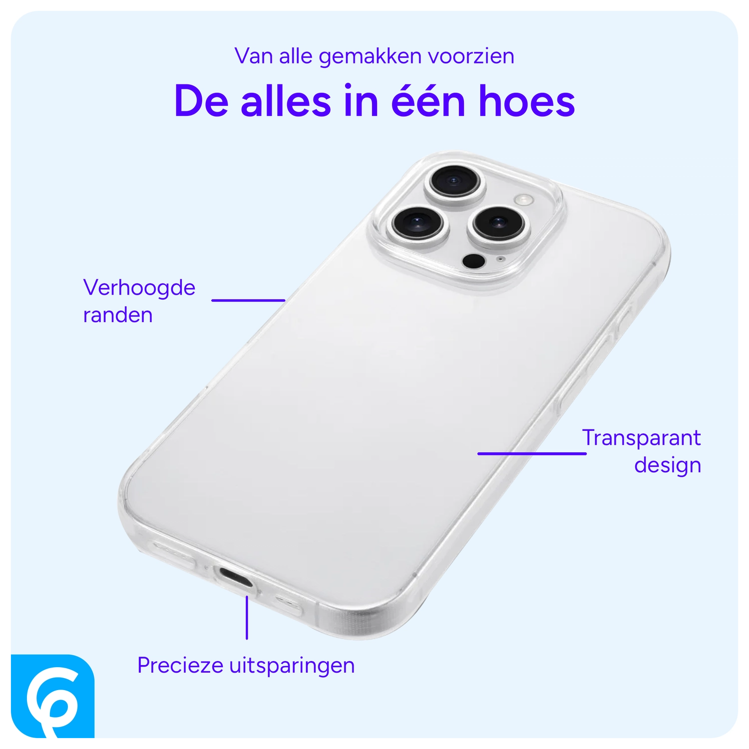 Apple iPhone 16 Pro Max Hoesje Dun TPU Back Cover Transparant afbeelding 2