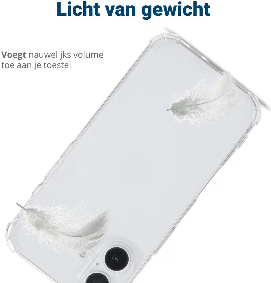 Apple iPhone 16 Plus Hoesje Schokbestendig en Dun TPU Back Cover Transparant afbeelding 7