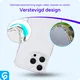 Apple iPhone 16 Pro Hoesje Schokbestendig en Dun TPU Back Cover Transparant afbeelding 2