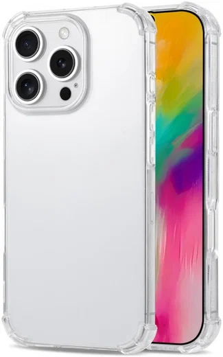 Apple iPhone 16 Pro Max Hoesje Schokbestendig en Dun TPU Back Cover Transparant afbeelding 1