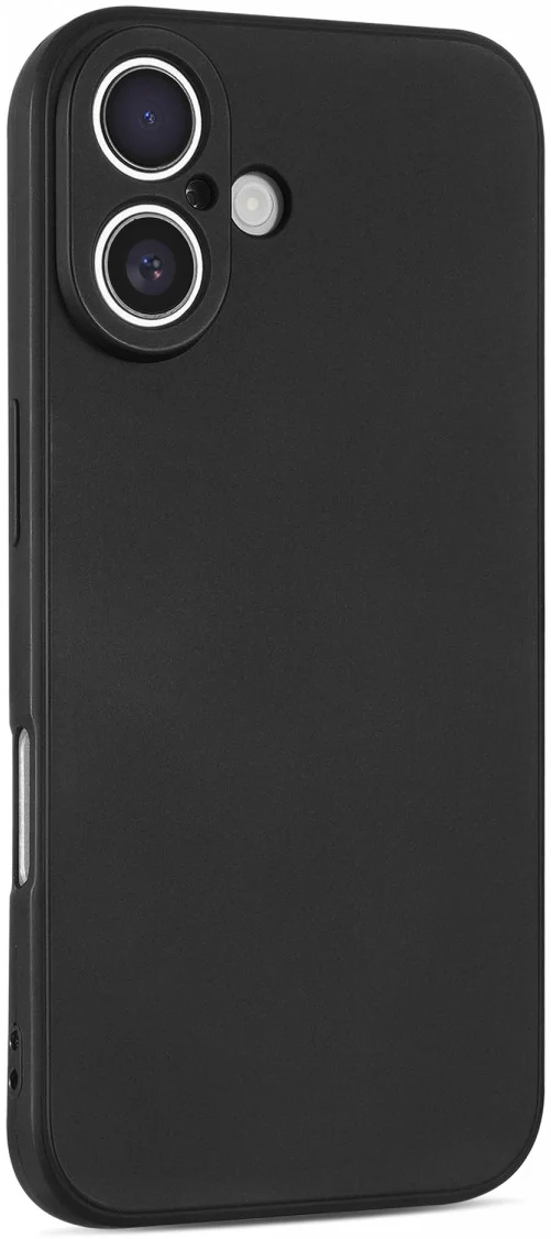 Apple iPhone 16 Plus Hoesje Dun TPU Back Cover Matte Zwart afbeelding 5