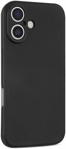 Apple iPhone 16 Plus Hoesje Dun TPU Back Cover Matte Zwart afbeelding 5