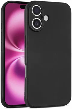 Apple iPhone 16 Plus Hoesje Dun TPU Back Cover Matte Zwart