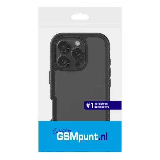 Apple iPhone 16 Pro Hoesje Full Protect 360° Cover Hybride Zwart afbeelding 12