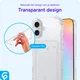Apple iPhone 16 Hoesje Dun TPU met Pasjeshouder Back Cover Transparant afbeelding 2