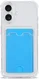 Apple iPhone 16 Plus Hoesje Dun TPU met Pasjeshouder Back Cover Transparant afbeelding 2
