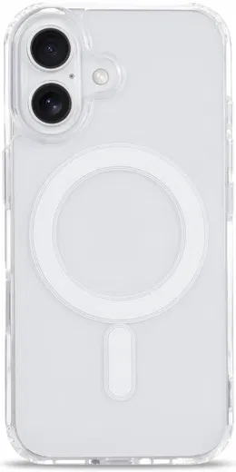 Apple iPhone 16 Hoesje met MagSafe Dun TPU Back Cover Transparant afbeelding 8