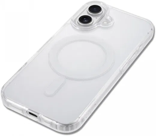 Apple iPhone 16 Hoesje met MagSafe Dun TPU Back Cover Transparant afbeelding 11