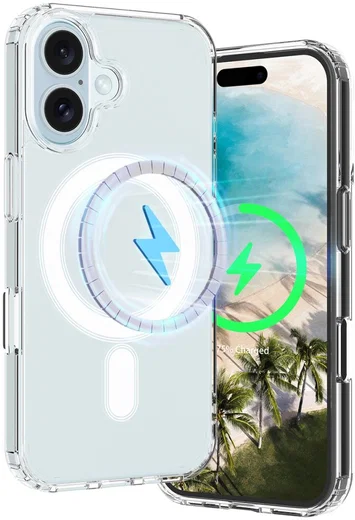 Apple iPhone 16 Plus Hoesje MagSafe Dun TPU Back Cover Transparant afbeelding 5