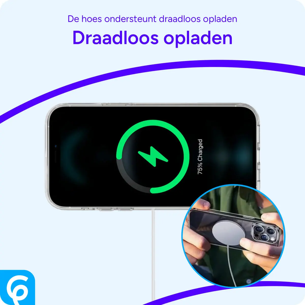 Apple iPhone 16 Pro Hoesje met MagSafe Dun TPU Back Cover Transparant afbeelding 3