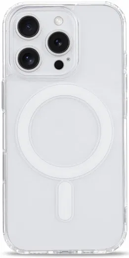 Apple iPhone 16 Pro Hoesje met MagSafe Dun TPU Back Cover Transparant afbeelding 10